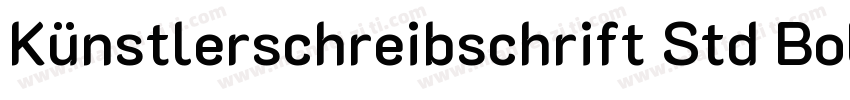 Künstlerschreibschrift Std Bold (D)字体转换